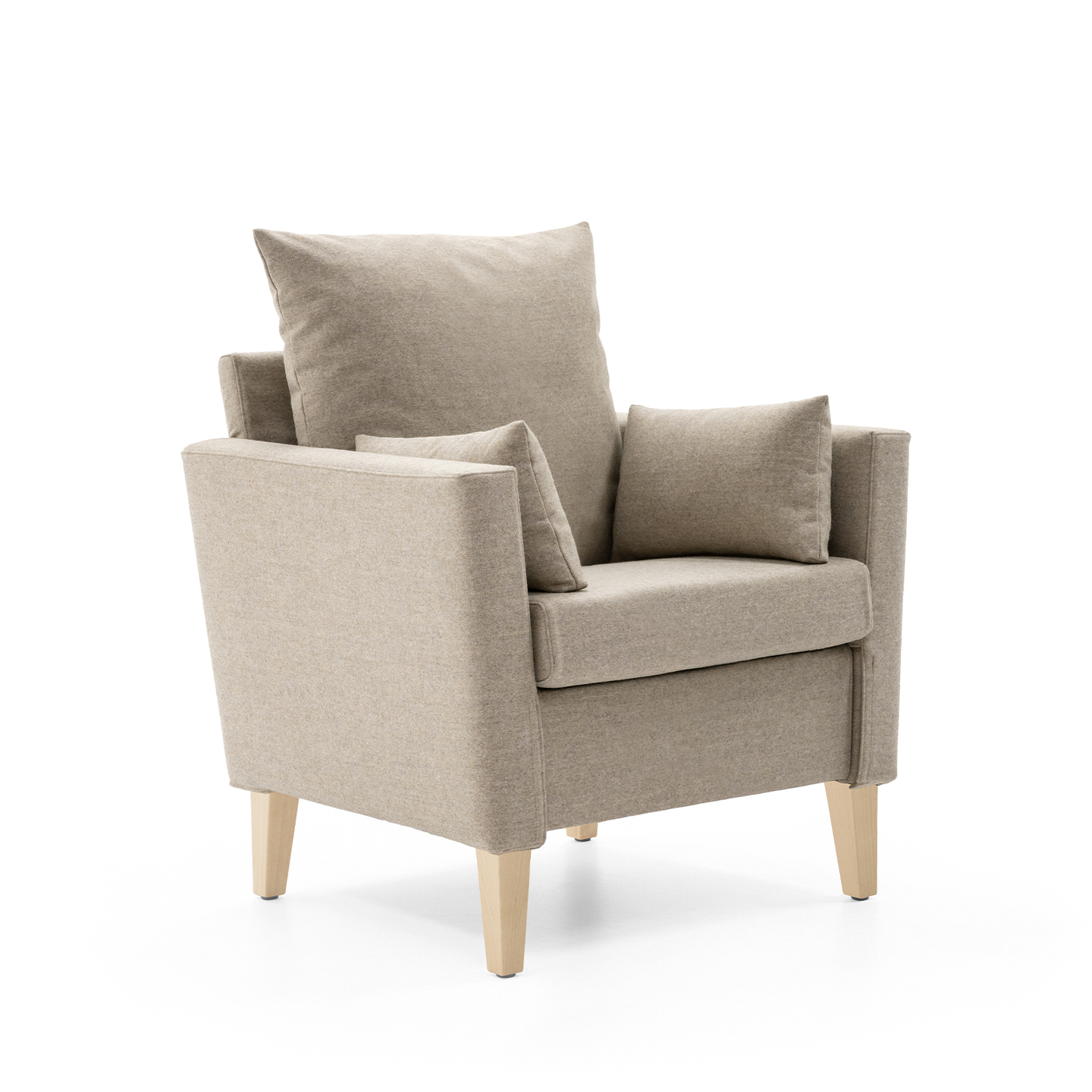 HELLAND Seniorensofa Bubble 1-Sitzer I gepolsterte Armlehnen