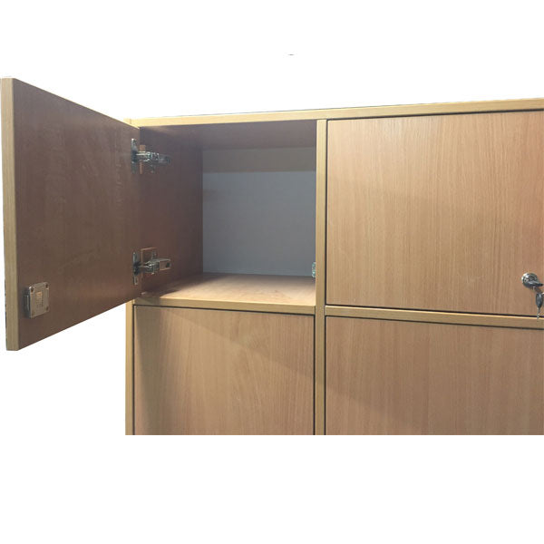 Schrank, 15 Ablagen, Schließfachschrank, Postfachschrank