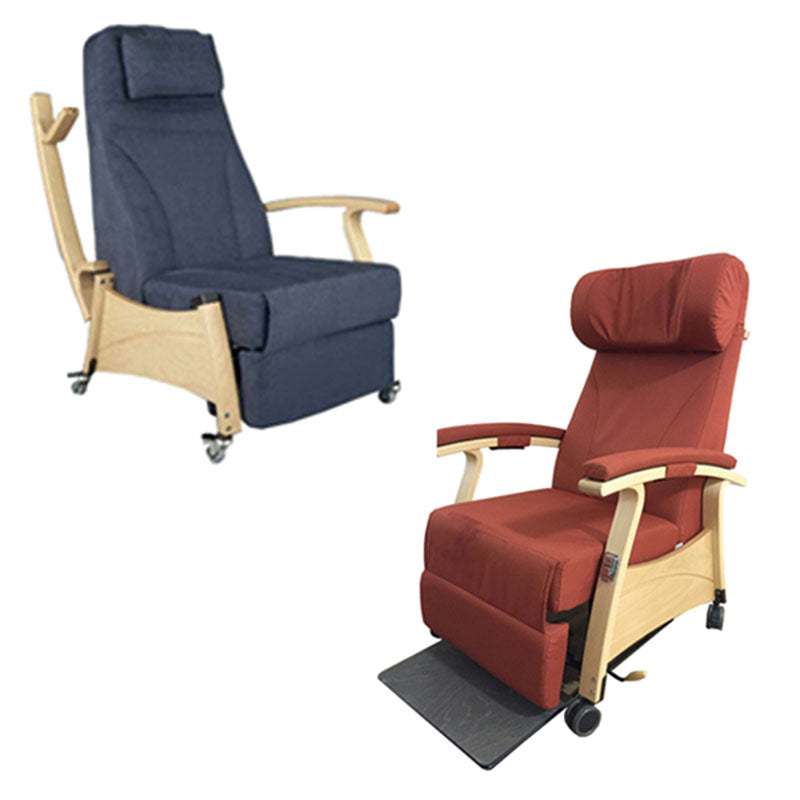 mobiler Pflege- und Liegesessel mit Rollen, 1 Motor, CARE-LE1+T
