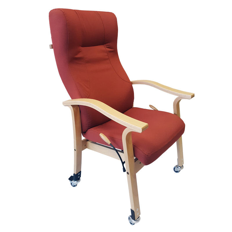 Relaxsessel mit Rollen, Transportsessel, Seniorensessel mit Rollen, SONORA mobil