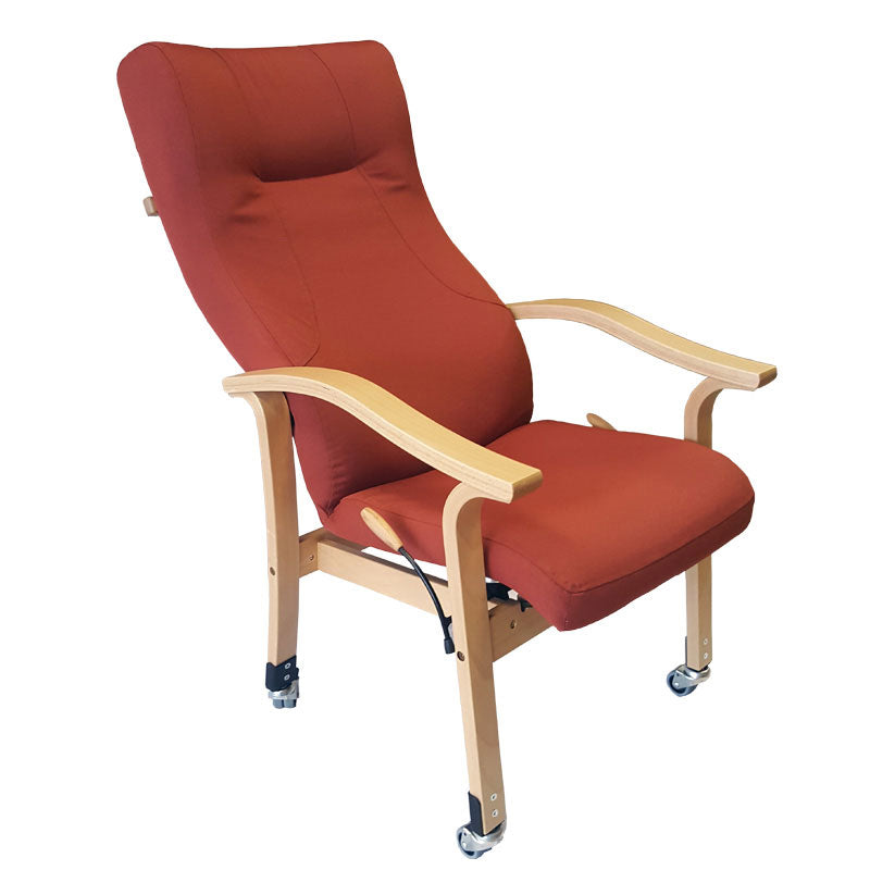 Relaxsessel mit Rollen, Transportsessel, Seniorensessel mit Rollen, SONORA mobil