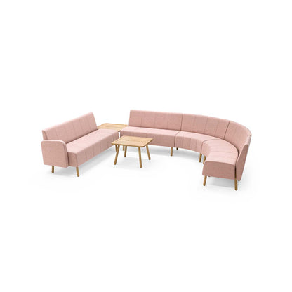 TIMEOUT 2 Sitzer Pflege Sofa – skandinavische Sitzbank mit Armlehnen