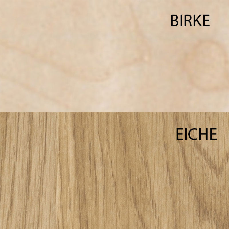 Holzarten Birke / Eiche